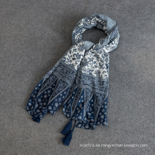 La nueva manera imprimió la bufanda larga / pashmina larga de la borla